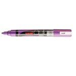 Marqueur craie - uniball - violet - pointe fine conique - effa�able - r�sistant � la pluie