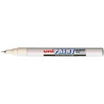 Marqueur permanent - uniball - paint px - 203 - pointe ultra fine - r�sistant � leau - blanc