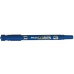 Marqueur - pilot - twin marker - indélébile - bleue - pointes ogives fine et moyenne Marqueur - pilot - twin marker - indélébile - bleue - pointes ogives fine et moyenne