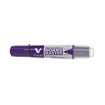 Marqueur - pour tableau blanc - violet - effaable - rechargeable - pilot - v - board master