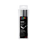 Posca - marqueurs posca pcf350 pointe pinceau 3 pi�ces (2 n + 1 b)