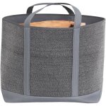 Le marquier - sac � b�ches belhara gris chin� fonc�