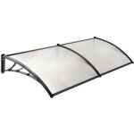 Marquise en polycarbonate 2 panneaux werka pro 80 x 240 cm