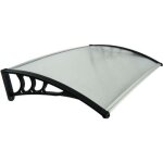 Marquise de porte werka pro 100 cm cm transparente