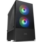 Bo�tier pc microatx - mars gaming - mcz noir - rgb - panneau mesh - refroidissement liquide