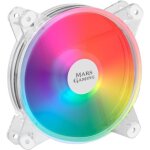 Mars gaming mfd - ventilateur 120mm rgb - ultra silencieux 14db - transparent
