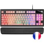 Clavier gaming tkl - mars gaming - mkax - rose - h - mech - repose poignet gel