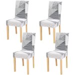 Marsee lot de 4 housse de chaise extensible universelle salle à manger mariage moderne hôtel décor rayures ... Marsee lot de 4 housse de chaise extensible universelle salle à manger mariage moderne hôtel décor rayures ...