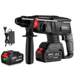 Marteau perforateur lectrique sans fil 650w perforateur burineur - yofidra - 1x 1. 5ah batterie