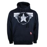 Marvel comics pull � capuche captain america pour homme - motif imprim� logo capitaine am�rique - bleu ...
