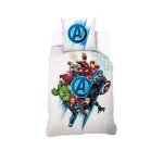 Marvel - housse de couette avengers team 140x200 cm + 1 taie doreiller 63x63 cm - 100% coton - blanc Marvel - housse de couette avengers team 140x200 cm + 1 taie doreiller 63x63 cm - 100% coton - blanc