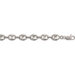 Mary jane - chane argent - long:21cm - larg:8mm - homme - grain de caf