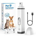 Broyeur  ongles pour chien masbrill - coupe - ongles lectrique 2 vitesses - 2 lumires led - blanc