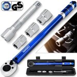 Masko� cl� dynamom�trique 6 pi�ces. set 40 - 210�nm 1 / 2 cv incl. 3�douilles bleu