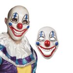 Masque clown sourire sadique pvc blanc