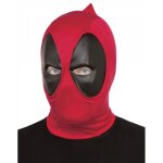 Masque complet deadpool - horrorshop - rouge / noir - accessoire de costume