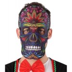 Masque dia de los muertos en cuir et feutrine pour dguisement adulte halloween - sanrio - noir - intrieur ...