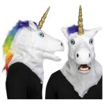 Masque - disfrazzes - unicornio - multicolore - taille unique - mouvement de m�choire