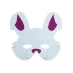 Masque pour enfant en gomme - stc - loup lapin - intrieur - blanc - mixte - a partir de 3 ans