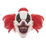 Masque intgral clown assassin latex rouge bordeaux
