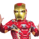 Masque iron man - rubies - avengers - pvc - rouge - enfant