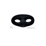 Masque loup noir en tissu pour soires festives - widmann - adulte mixte - intrieur