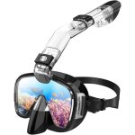 Masque de plonge avec tuba pliable kitsnorkeling en silicone anti - bueavec innovant systme respiratoiresup ...