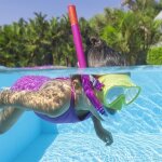 Bestway ensemble masque et tube junior valve de purge couleur assortie + 7 ans plage et piscine 24032 ...