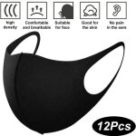 Masque de pollution - panlom - 10 pices - noir - rutilisable et lavable