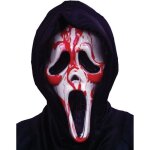 Masque scream� ensanglant� - ghost face� - fun world - accessoire de d�guisement - noir - adulte