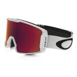 Masque ski oakley line miner white prizm torch rouge