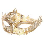 Masque vnitien en mtal - mxzzand - femme - confort lger - design lgant - idal pour vnements masqus ...