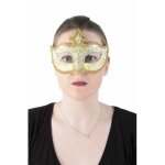 Masque v�nitien - ptit clown - loup en plastique blanc - accessoire de f�te - adulte - int�rieur - mixte ...