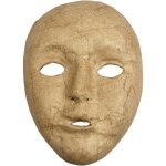 Masque visage enfant en papier m�ch� - 125 x 175 cm