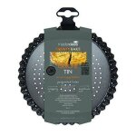 Moule  quiche / tarte - kitchen craft - kcmccb34 - antiadhsif - 18 cm - mtal gris