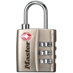Master lock cadenas  3 chiffres - nickel - 30 mm - certifi tsa