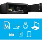 Master lock lx110beurhro coffre - fort biom�trique pour prot�ger les biens de valeurs noir 195 x 43 x ...