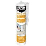 Mastic dtanchit - sader - maonnerie - blanc - formule acrylique souple - cartouche 280 ml