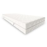 Matelas ressorts et mousse 100x200 cm 7 zones de confort ergonomique soutien ferme 2 faces de couchage ...