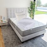 Matelas 140x190 cmzen20 cmm�moire de formefermeface �t� / hiver + 2 oreillers + couette