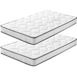 Lot de 2 - matelas 90x190 cm - frixovel matelas memoire de forme - luxe matelas ergonomique - �paisseur ...