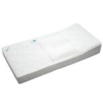 Matelas anti - reflux avec plan incliné et cale bébé amovible made in france blanc 60x120 Matelas anti - reflux avec plan incliné et cale bébé amovible made in france blanc 60x120