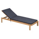 Matelas bain de soleil ext�rieur imperm�able minorque gris anthracite 60x190 cm