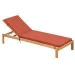 Matelas bain de soleil ext�rieur imperm�able minorque terracotta 60x190 cm