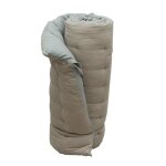 Matelas bain de soleil matelass coton lav gris clair 65x200 cm