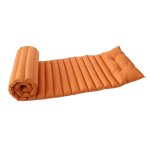 Matelas bain de soleil en microfibre orange 60x180 cm