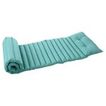 Matelas bain de soleil en microfibre turquoise 60x180 cm