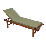Matelas bain de soleil ext�rieur imperm�able minorque vert olive 60x190 cm