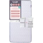 Matelas bébé climatisé - 70 x 140 cm - epaisseur 11 cm - avec drap housse et alèse - tineo Matelas bébé climatisé - 70 x 140 cm - epaisseur 11 cm - avec drap housse et alèse - tineo
