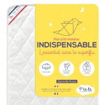 Ptit lit - matelas b�b� indispensable - 60x120 cm - climatis� : 1 face �t� / 1 face hiver - fabrication ...